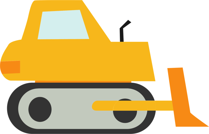 Cartoon Bulldozer PNG picture