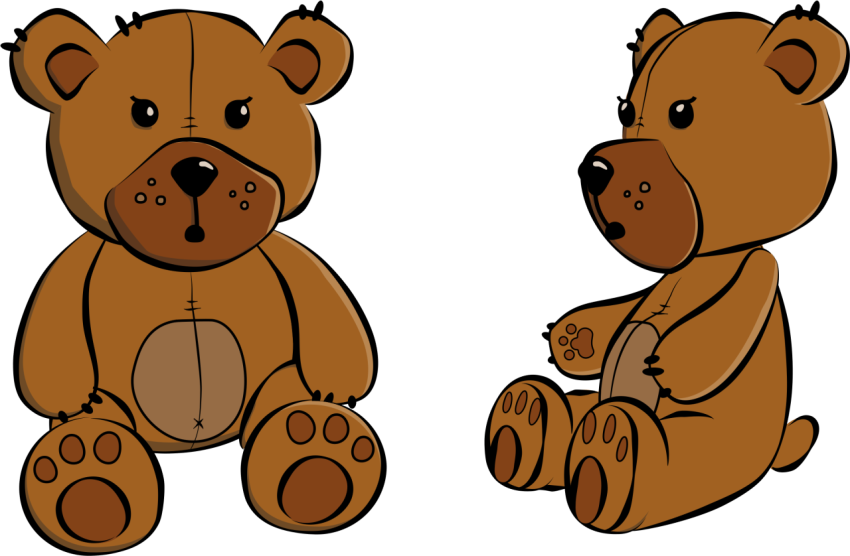 Baby Teddy Bear PNG Transparent Free Background