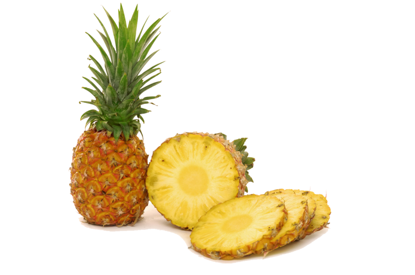 Free Download Pineaplle With Slices Image Realist Delicious Fruit Food PNG Picture Free Transparent