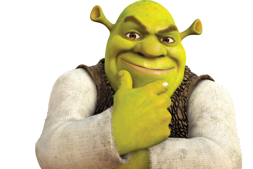 Thinking Shrek PNG Image Free Download