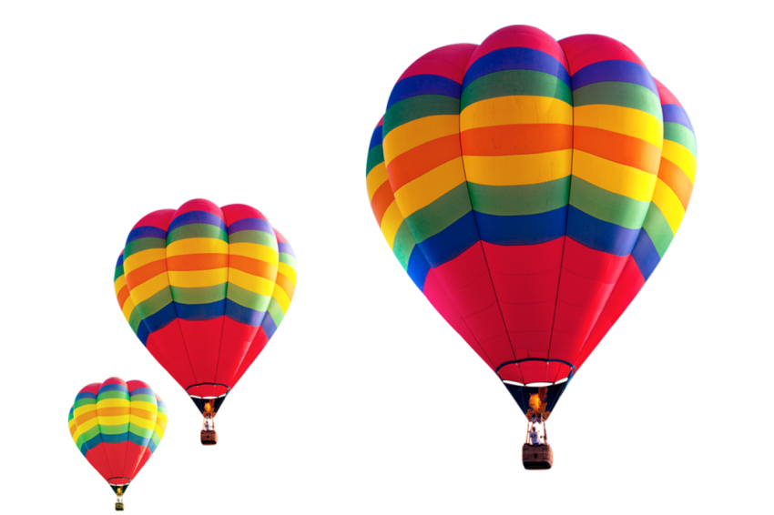 Real hot Air Balloon PNG Image free download
