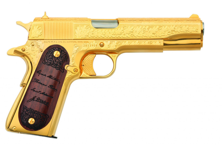 Pistol Clipart Gold Gun- Imagenes De Armas Png fee image