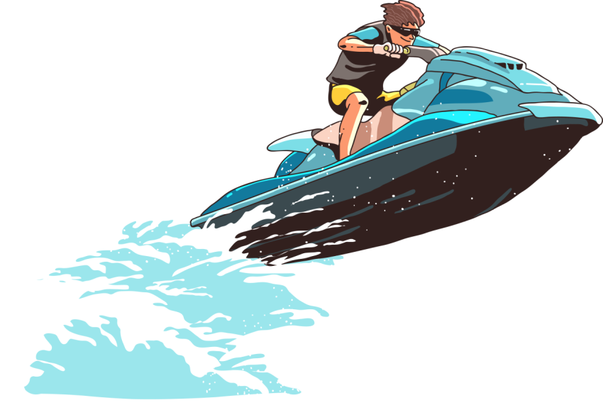 Watercraft pwc Jet Ski PNG Image on free Background