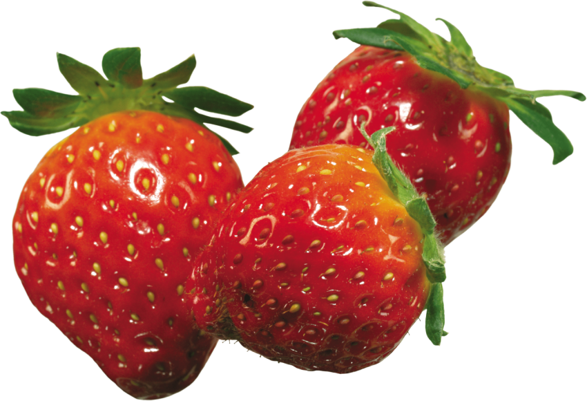 Three Strawberry Vector Art Clipart Photo PNG Free Download