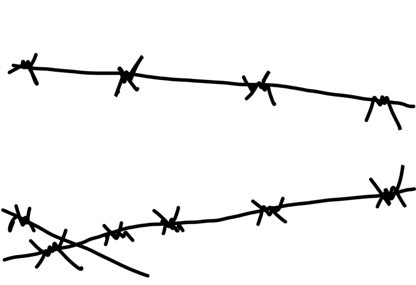 Psd Barbwire PNG on Transparent Background