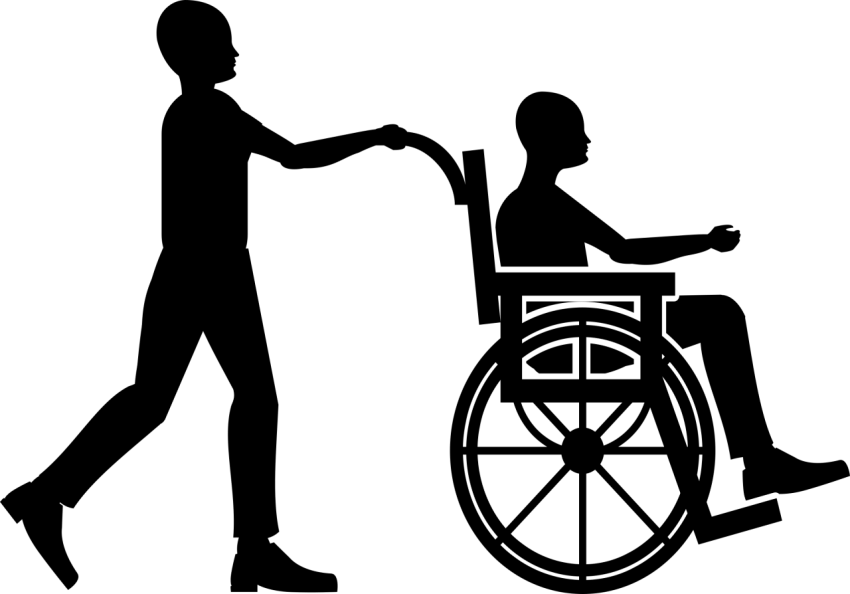People on Wheelchair PNG image