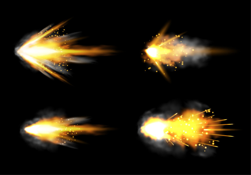 Fire effect pistol fire effect with partical free download