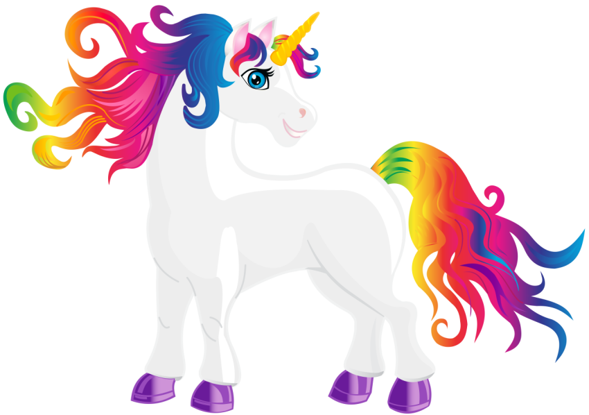 White Unicorn PNG 50