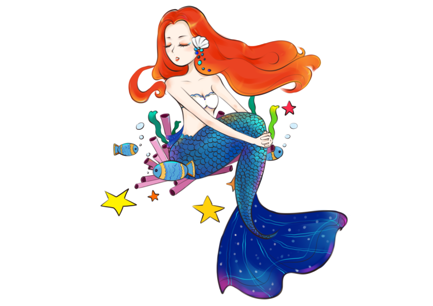 Fairy tales mermaid princess PNG Download