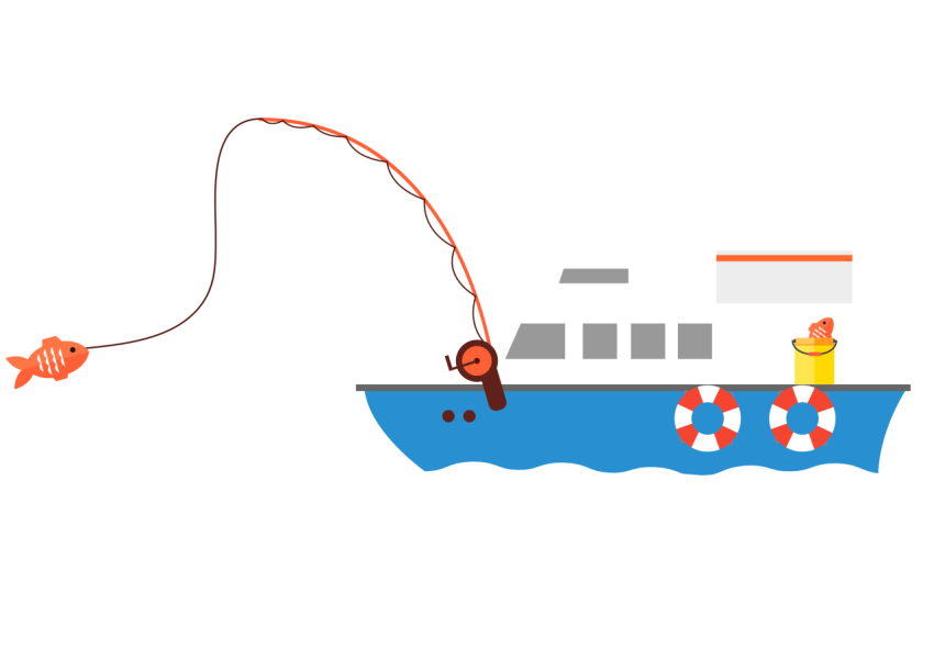Hand painted ferry going PNG Download