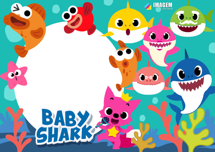 Baby Shark PNG Template free Download