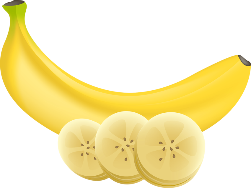 Banana Art with Banana cubes Image PNG Free Download