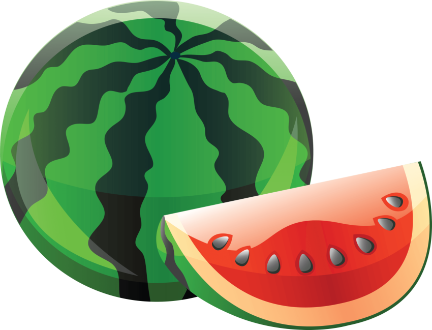 PNG Watermelon Cartoon Vector Art PNG Free Transparent Background
