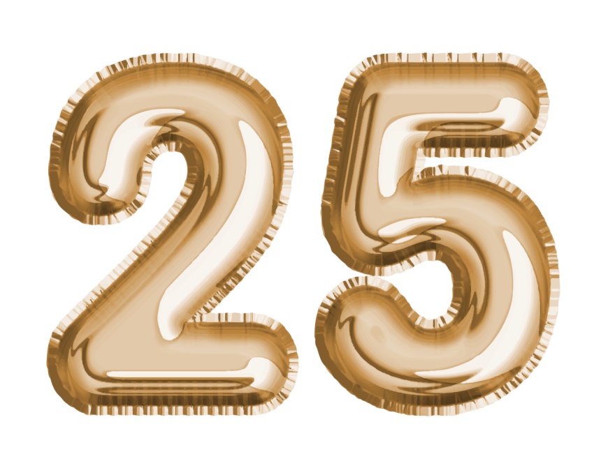 25 Number Art & Digital Set Number PNG Image Free Transparent