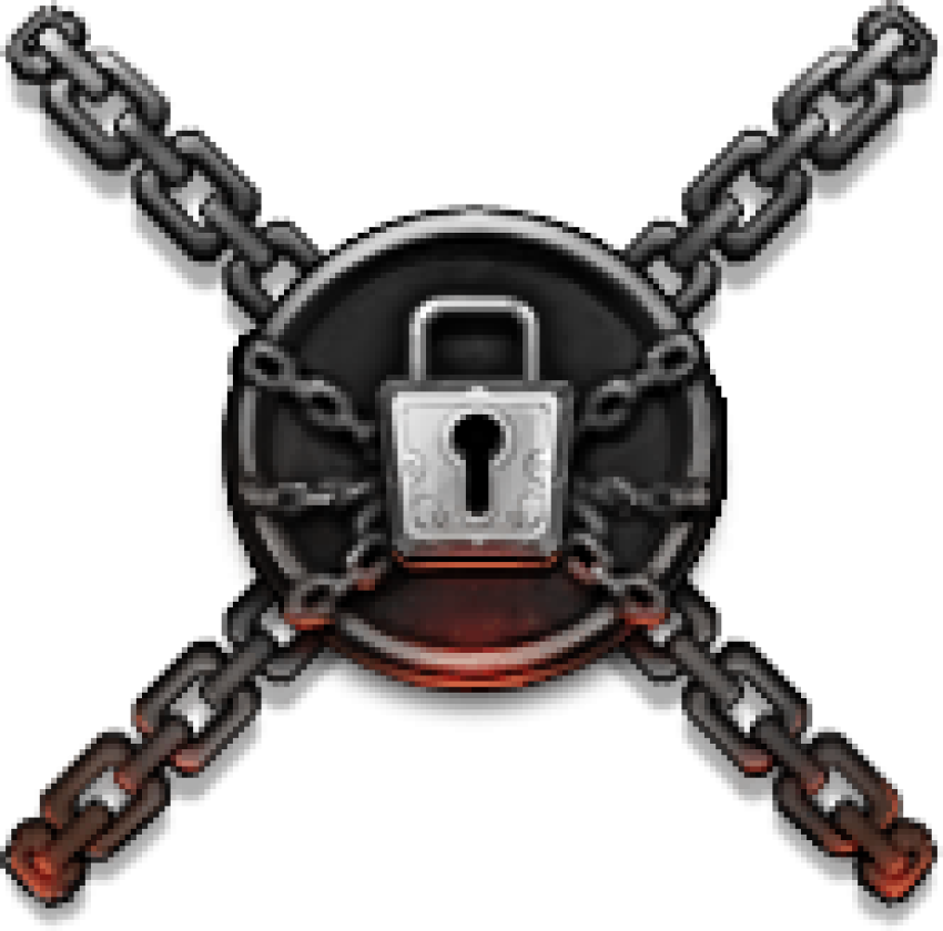 Lock with cross Mettle png free download