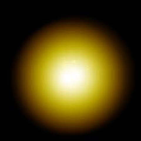 Yellow circle/sun lens flare