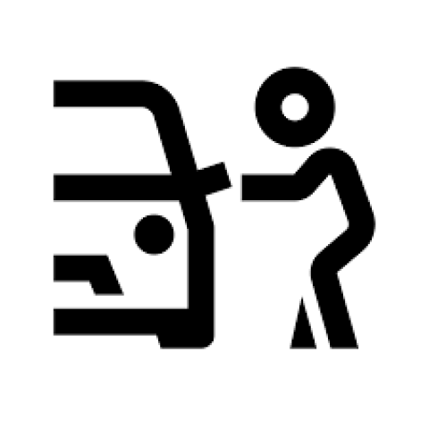 Car open door icon