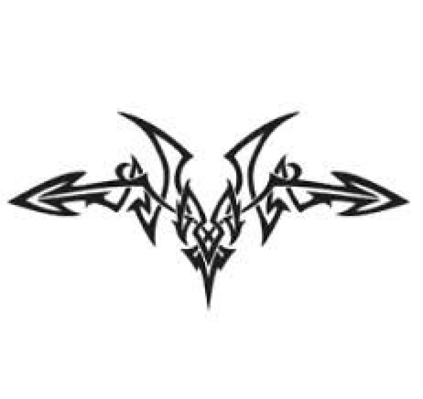 Swirl tattoo black vector graphics