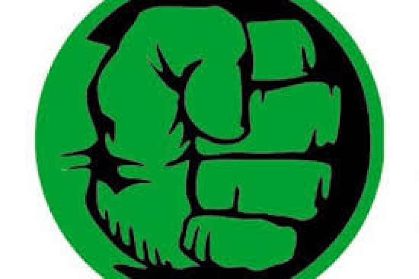 Green hand icon vactor