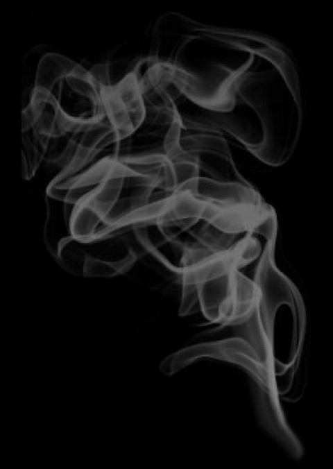 Cigarette silver Smoke effects, Black Background cigarette Smoke PNG Photo