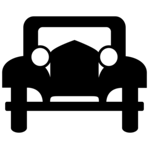 Black Jeep Font side png logo