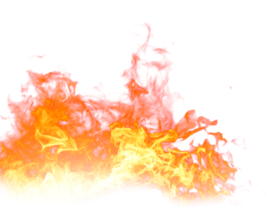 Transparent fire flame Burrning with red smoke png free download