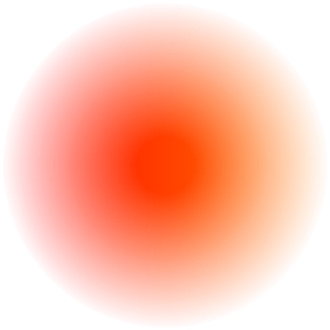 Orange Circle & Coral sun lens flare glow effect