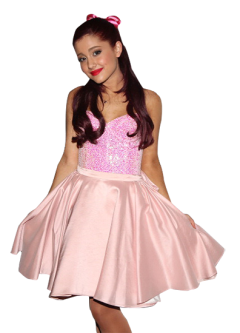 Party girl in pink short frock free png