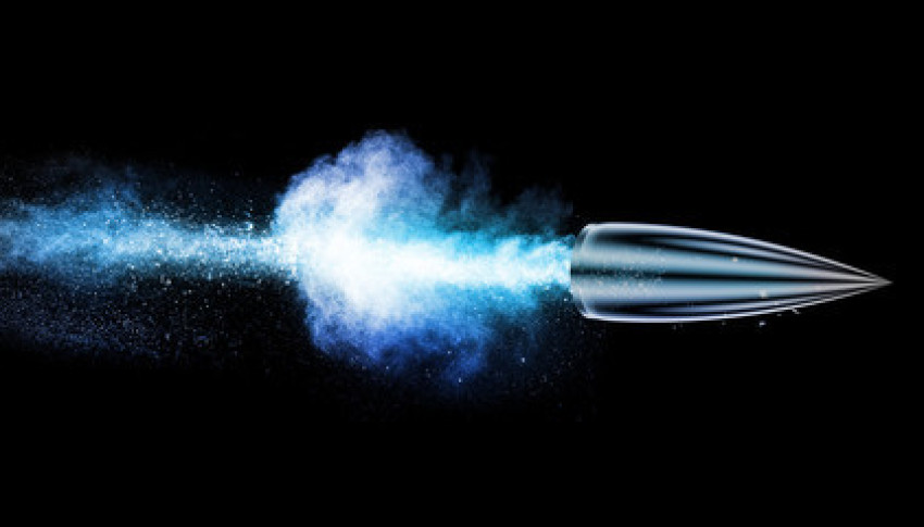 Png Free Moving blue fiery gun bullet shot on black background vector graphic design