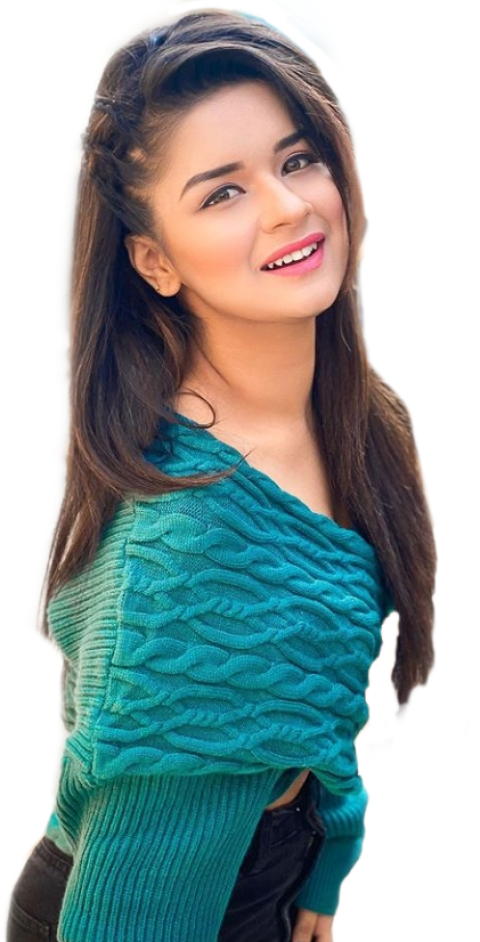 Indian actress in green shirt and black jeans free png