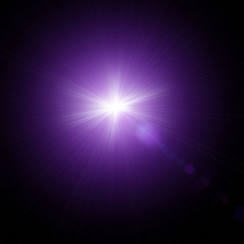 Violet star light & purple light lens flare png free download