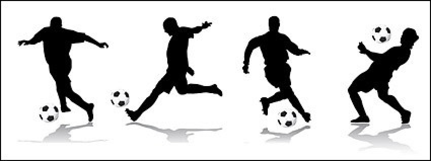 football action figure silhouettes vactor graphic dessign icon