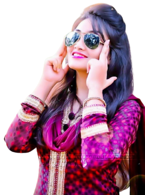 Pakistani girl in shalwar kameez with glasses free png