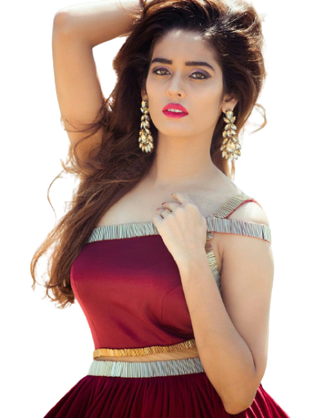 Beautiful Indian model with red lehnga choli free png