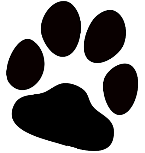 Sillhouette Paw Print PNG icon