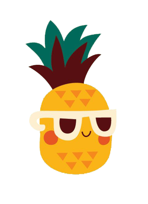 Illustration PSD  Vector Graphic Art Pineapple Cartoon Charactor Icon & Logo Free Transparet Background PNG Photo Free Download