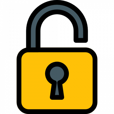 Lock black and yellow lock icon vector file