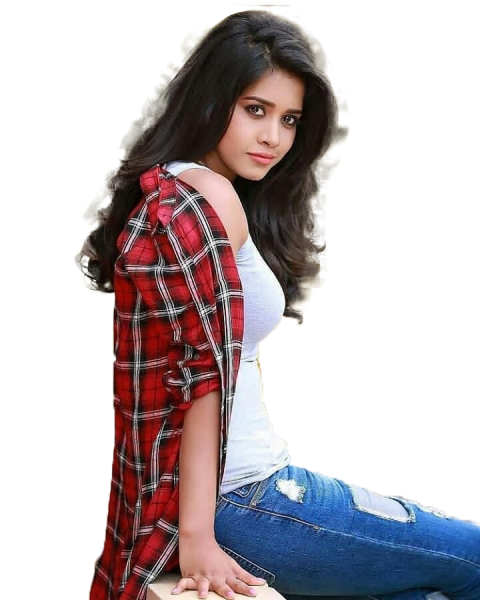 Indian hot girl in jeans and open shirt free png