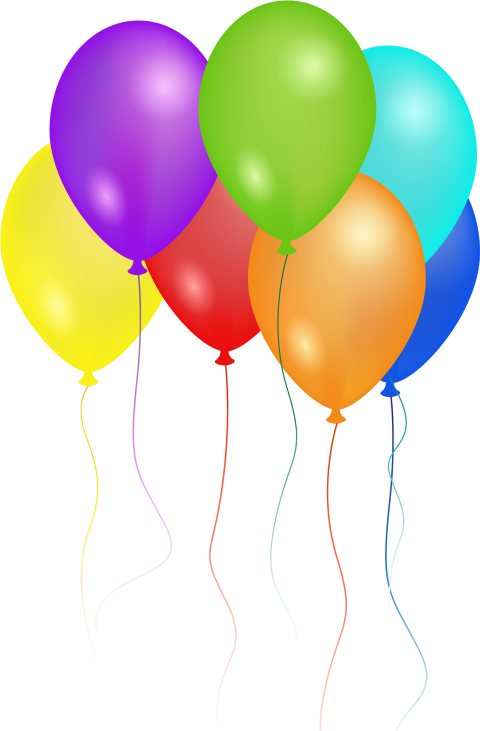 Birthday Ballons PNG Image
