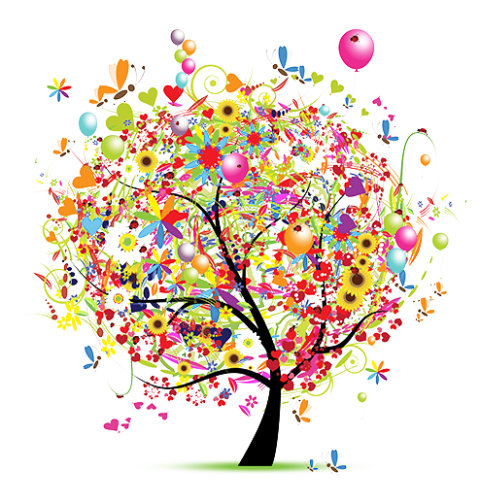 Birthday Tree PNG Clipart Image
