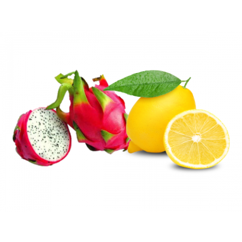 HD Stock Sillhuette Dragon & Lemon Vector Art Image With White Fleshed Pitahaya Pitaya Fruit Juice Auglis Dragon Fruit PNG Free Download