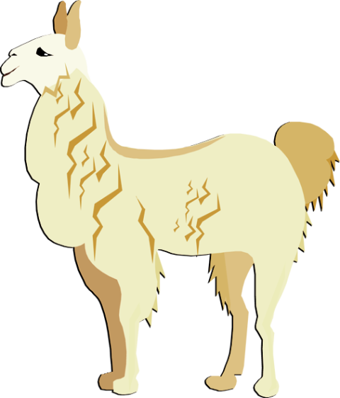 Llama SVG PNG Cartoon Image Free Download