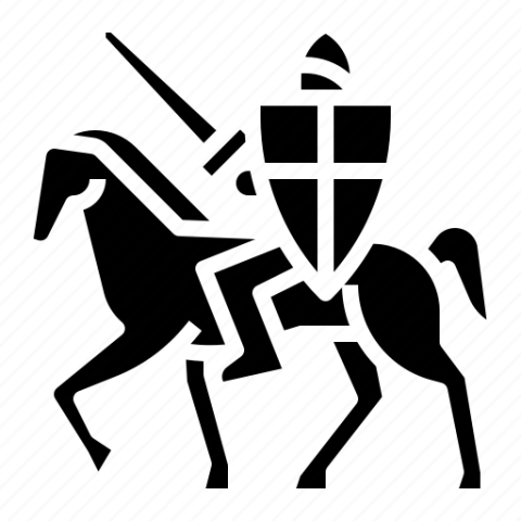 War Horse PNG Black Icon