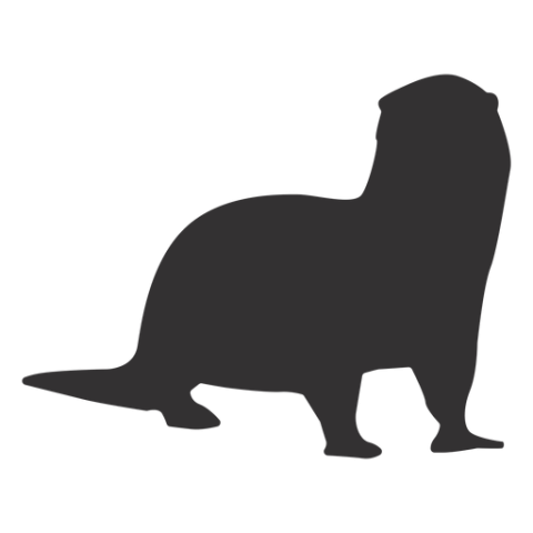 Otter PNG Vector Silhouette Free Icon