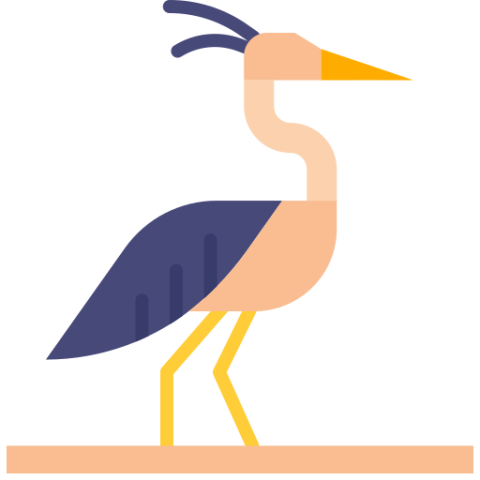 Vector Clipart Heron PNG Logo Free Download