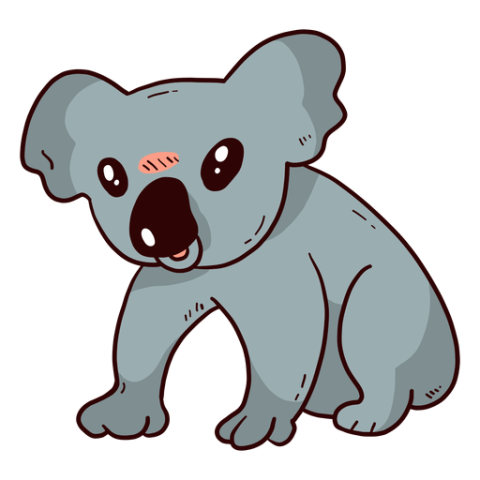 Koala Hd PNG Cartoon Drawing Free Download