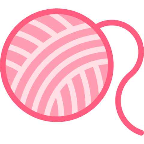 Pink Yarn PNG Ball Free Download