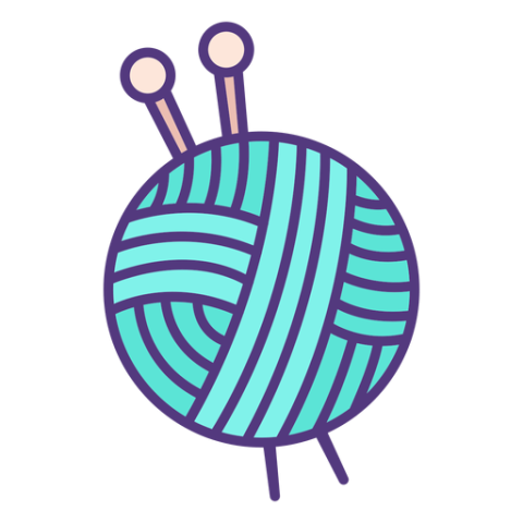 Colored Wool Blue Yarn PNG Image Free Download