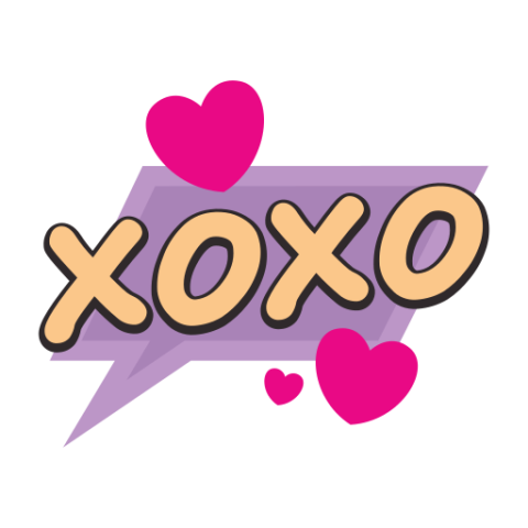 Xoxo PNG Logo on White Background