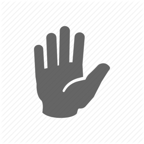 Simple hand icon vactor